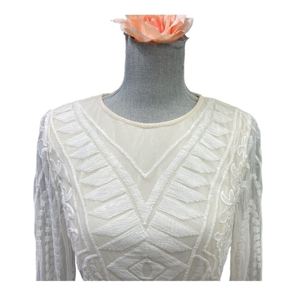 SIMPLEE LACE PLEATED
RUFFLE DRESS SIZE LARGE - Picture 7 of 11